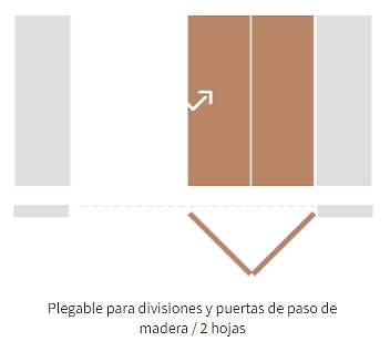 FOLD TIMBER PUERTAS DE PASO PLEGABLE 30 KG 