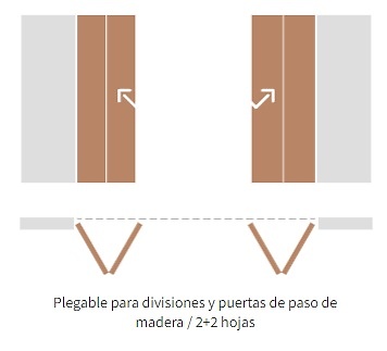 FOLD TIMBER PUERTAS DE PASO PLEGABLE 30 KG 