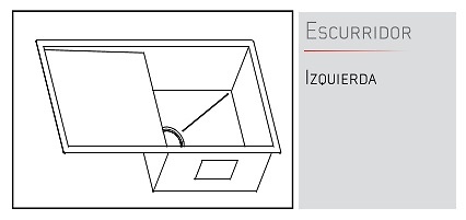 FREGADERO ACERO INOX TOOFAST IZQUIERDA 