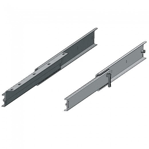 FRONTSLIDE H47 Guía unidireccional sobresalida para mesas extensibles, extracción frontalCon freno integrado y sin freno. 