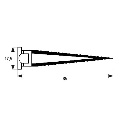 GARRA PRECERCO PRC03 85x17,5mm ZINCADO 