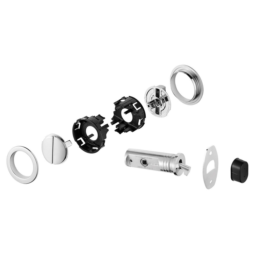 HOOKY ZERO CUADRADO KIT CERRADURA-MULETILLA-DEDAL PARA PUERTA CORREDERA 