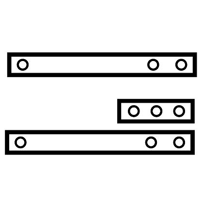 JUEGO BISAGRA PIVOTANTE BS13 80x10mm LATONADO 