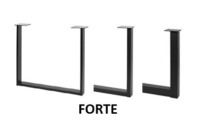 JUEGO PATA MESA MODELO INDUSTRIAL NEGRO ACERO 
