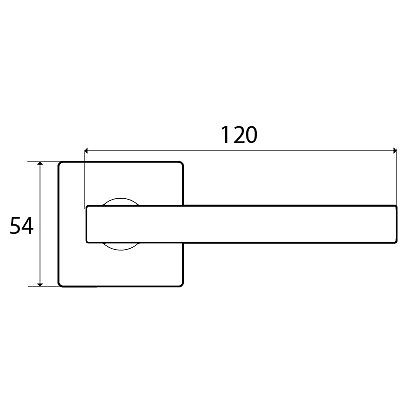 JUEGO ROSETA CUADRADA 191 ACERO INOX 