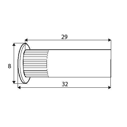 JUEGO TORNILLO UNION KOMBY TNE04 M6 LATONADO 14 14 33 ACERO 100 