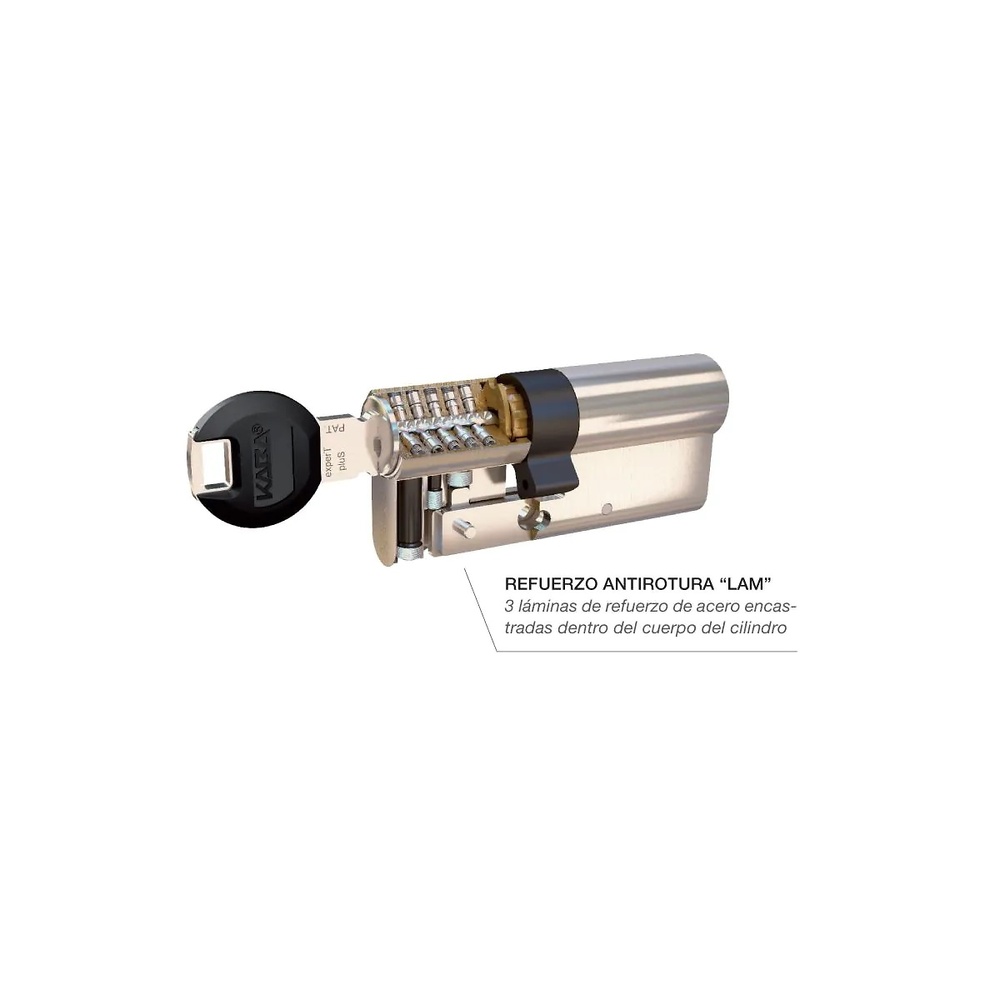 KABA EXPERT LAM BOMBILLO DE 22 PITONES CON LLAVE DE PUNTOS INCOPIABLE DE DOBLE EMBRAGUE 