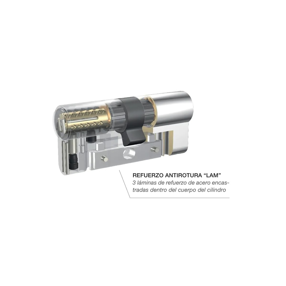 KABA EXPERT LAM VDS EXTREM PROTECTION SYSTEM BOMBILLO DE 22 PITONES CON LLAVE DE PUNTOS INCOPIABLE 