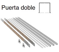 KIT BOXKEL LINE+TIMBER MARCO DOBLE ANCHO 1000MM ALTURA 2300MM ANCHO 1200MM ALTURA 3000MM MARCO DOBLE 
