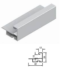KIT PERFILES TIRADOR PARA ARMARIO EMPOTRADOS TERRA 75 KP-TR10V1 PARA TABLERO 10MM 