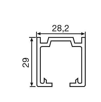 KLEIN GUÍA PARA PUERTAS CORREDERAS KLEIN NK 60/85 ALUMINIO GUIA 2000 MM NK 60/80/85 85 kg 3000 MM 85 kg ALUMINIO GUIA NK 60/80/85 6000 MM 85 kg ALUMINIO GUIA NK 60/80/85 