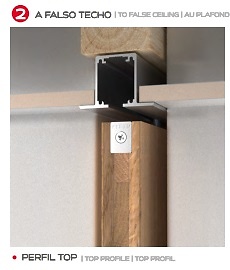 KLEIN LITE TOP RETRACTIL SISTEMA PARA PUERTAS CORREDERAS DE MADERA 60 KG KIT GUIA+JUEGO CARROS 