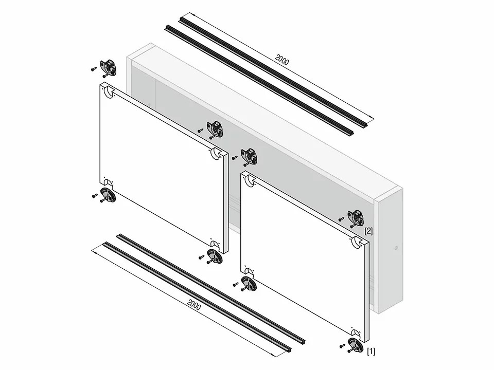 KRONA KOBLENZ SERIE 310 GUIA ALUMINIO 23 Y 43 KG 