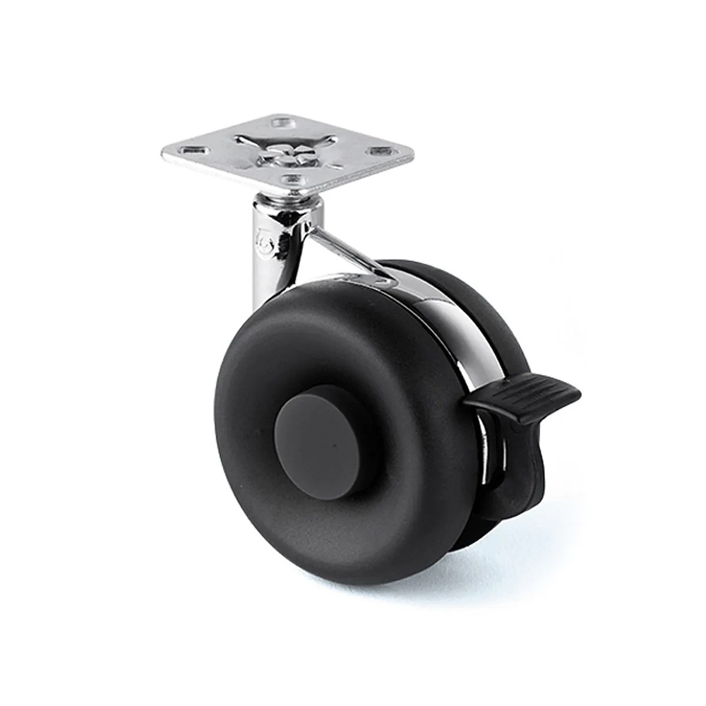 LAIA ZAMAK RUEDA DE PLETINA PARA MUEBLES CON O SIN FRENO NEGRO 82 mm 47 x 47 mm 60 MM ZAMAK/PLASTICO CON FRENO 60 kg 101,5 mm 47 x 47 mm 75 mm 80 KG CON FRENO NEGRO ZAMAK/PLASTICO 