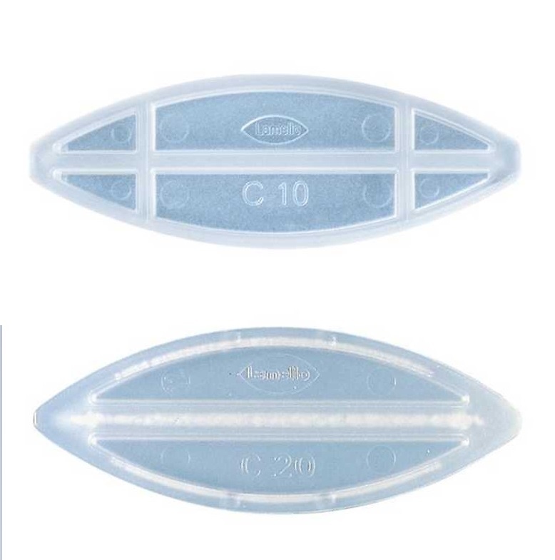 LAMELLO GALLETA TRANSPARENTE PARA PLACAS MINERALES TIPO CORIAN C20/C10 