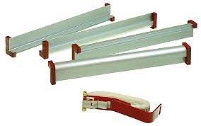 LAMELLO JUEGO ABRAZADERAS 1 TENSOR+8 MTS CINTA+ 4 PERFILES Z ALUMINIO/POLIESTER/METAL 20 CMS 