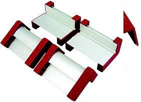 LAMELLO JUEGO ABRAZADERAS 4 PERFILES Z ALUMINIO 120 mm 400 MM 4 PERFILES ALUMINIO Z 
