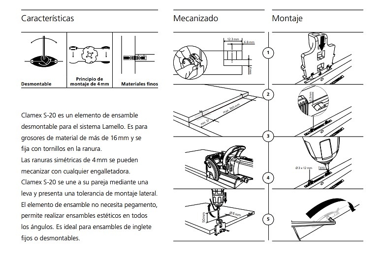 LAMELLO UNION CLAMEX S-20 
