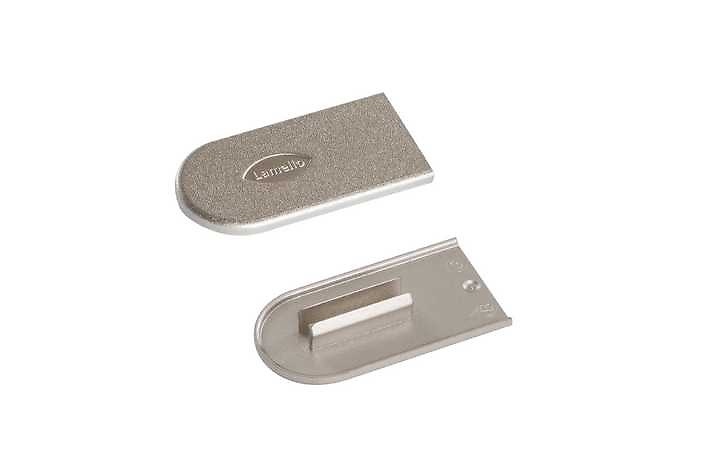 LAMELLO UNION SISTEMA CABINEO ACCESORIOS TAPA DECORATIVA ASPECTO METALICO NIQUEL 100 UNIDADES Z 2000 UNIDADES ASPECTO METALICO NIQUEL TAPA DECORATIVA Z 