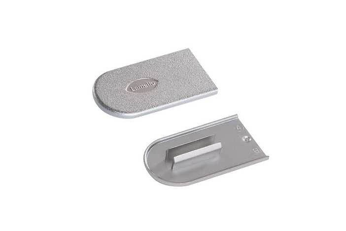 LAMELLO UNION SISTEMA CABINEO ACCESORIOS TAPA DECORATIVA ASPECTO METALICO PLATA 100 UNIDADES Z 2000 UNIDADES ASPECTO METALICO PLATA TAPA DECORATIVA Z 