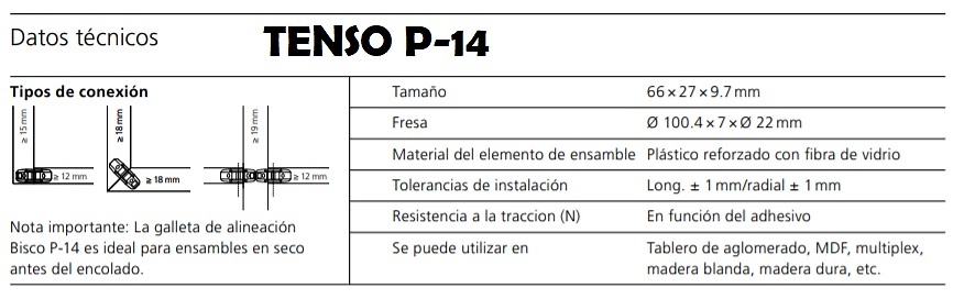 LAMELLO UNION TENSO P14 Y P10 