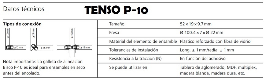 LAMELLO UNION TENSO P14 Y P10 
