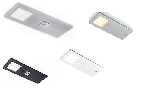 LED POLAR EXTRAPLANO 4MM LUZ EFECTO PUNTOS A 24V PLATA MATE Y NEGRO 
