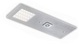 LED POLAR EXTRAPLANO 4MM LUZ EFECTO PUNTOS A 24V PLATA MATE Y NEGRO 