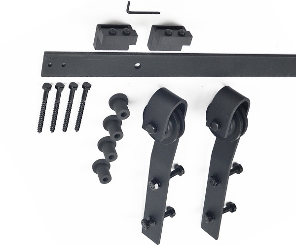 LT50 ACCESORIO PARA FABRICACION ESCALERA LIBRERIA DESLIZANTE ADOSADA NEGRO KIT ESCALERA 1,83 MT ACERO 