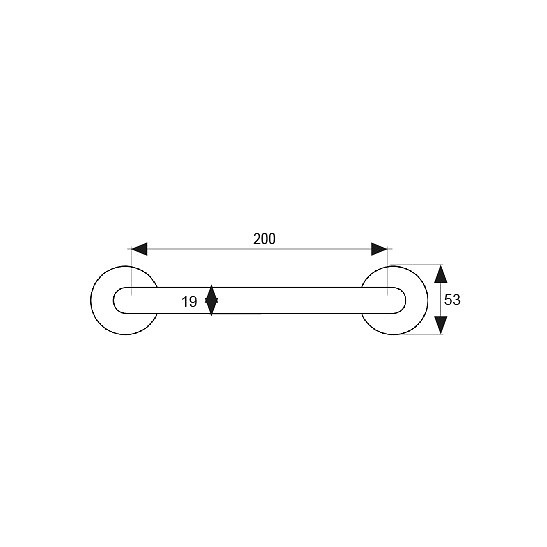 MANILLON ROSETA L CURVA 575 ACERO INOX DISTINTOS ACABADOS NEGRO 70 53 250 ACERO INOXIDABLE 1 