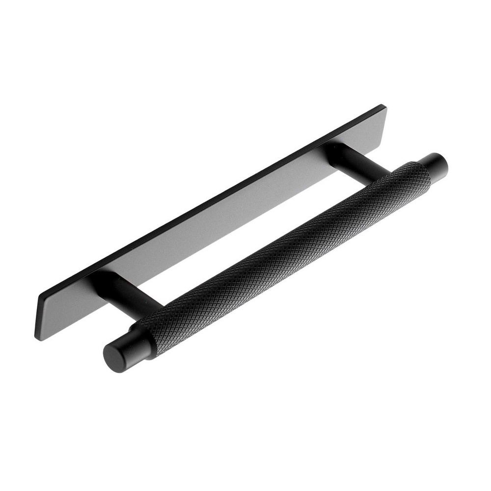 MANOR BACK TIRADOR ASA PLACA PATRÓN DIAMANTES GRABADO NEGRO MATE 39 MM 128 MM 190X14 MM CON PLACA 192 MM 254X14 MM 39 MM CON PLACA NEGRO MATE 