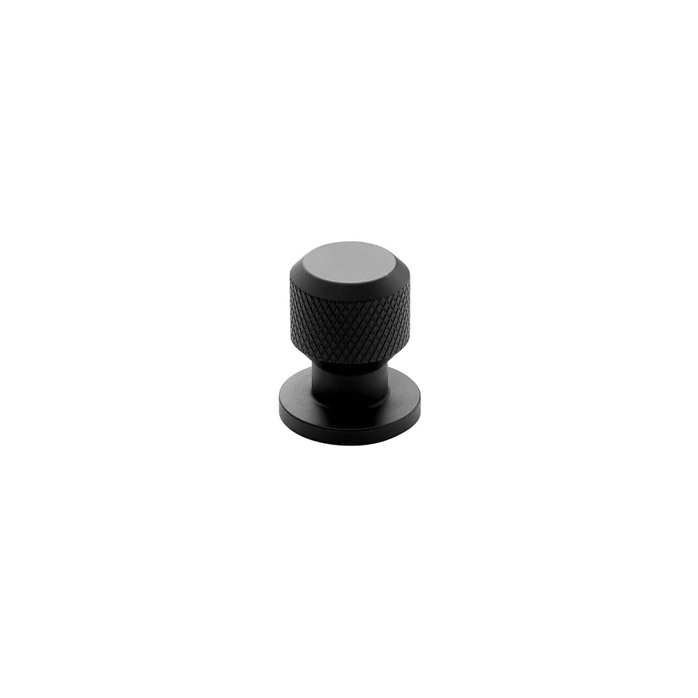 MANOR ROUND POMO PATRON DIAMANTES GRABADO NEGRO MATE 35 MM ZINC 30 mm 