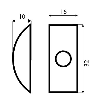 MEDIA LUNA MDL01 ZAMAK NATURAL 10 16 32 ZAMAK 50 