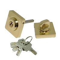 MULETILLA ROSETA CUADRADO CON LLAVE 1095 50mm LATONADO 35 50 CUADRADO 50 ZAMAK 1 