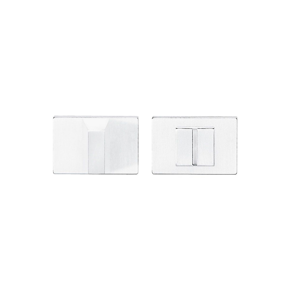 MULETILLA Y DESBLOQUEO RECTANGULAR MODELO TOTAL ZAMAK BLANCO MATE 11 MM ZAMAK 52X52 MM 