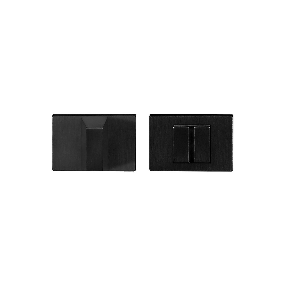 MULETILLA Y DESBLOQUEO RECTANGULAR MODELO TOTAL ZAMAK NEGRO MATE 11 MM ZAMAK 52X52 MM 