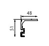 OPK E-SPACE W MINIMAL ACCIONAMIENTO ELECTRICO PARA PUERTAS CORREDERAS MADERA ANODIZADO ALUMINIO 2 MTS SOPORTE GUIA PARED 