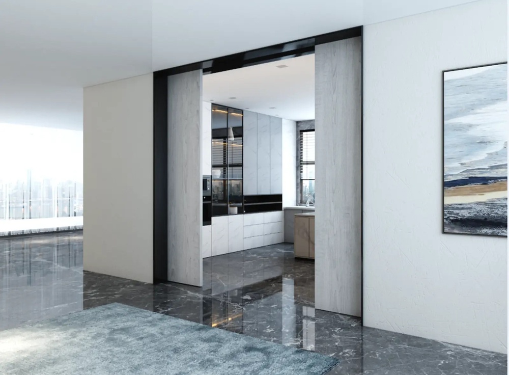 OPK E-SPACE W MINIMAL ACCIONAMIENTO ELECTRICO PARA PUERTAS CORREDERAS MADERA 