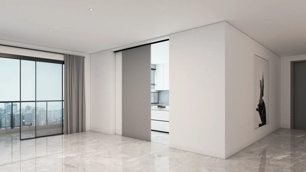 OPK E-SPACE W MINIMAL ACCIONAMIENTO ELECTRICO PARA PUERTAS CORREDERAS MADERA 