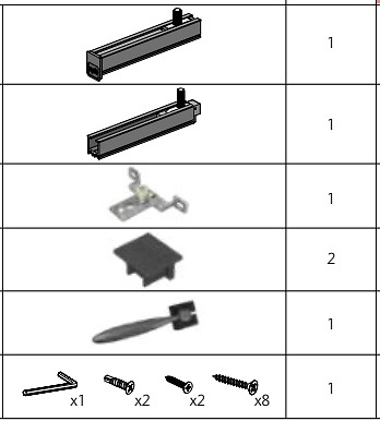 OPK E-SPACE W MINIMAL POCKET ENTREMUROS ACCIONAMIENTO ELECTRICO PARA PUERTAS CORREDERAS MADERA NEGRO kit accesorios puerta madera 100KG 