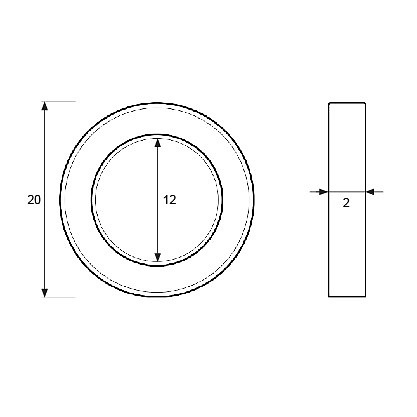 OVALILLO OV02 LATONADO LATON 2 20 OVALILLO OV2 20x12x2mm LT 20 LATON 50 1 2 20 LATON OVALILLO OV2 20x12x2mm LT 