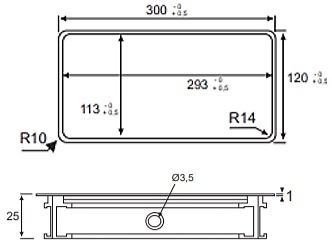 PASACABLES EXIT FLUSH ALUMINIO SOFT CLOSE 
