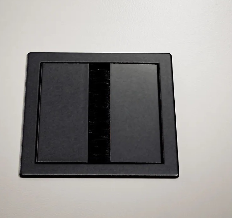 PASACABLES GIUSEPPE CUADRADO 80X80MM ZAMAK 