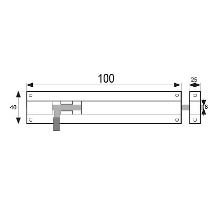 PASADOR ALUMINIO D12 PS05 ORO 17 125 40 ALUMINIO 1 BLANCO 17 125 40 ALUMINIO 1 NEGRO 17 125 40 ALUMINIO 1 PLATA 17 125 40 ALUMINIO 1 