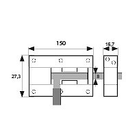 PASADOR ALUMINIO D8 PS05 BLANCO 12,3 1667 27,3 ALUMINIO 10 10 12,3 1667 27,3 ALUMINIO NEGRO 10 12,3 1667 27,3 ALUMINIO ORO 10 12,3 1667 27,3 ALUMINIO PLATA 