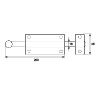 PASADOR LATON PS07 LATON SATINADO 2,5 36 200 LATON 1 