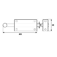 PASADOR LATON PS07 LATON SATINADO 2,5 36 400 LATON 1 