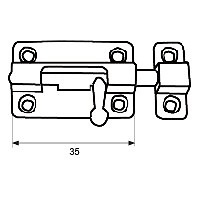 PASADOR ZAMAK PS02 45mm 