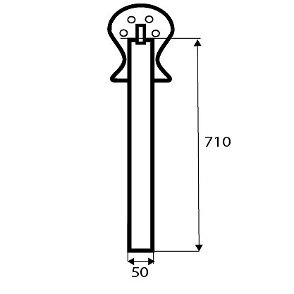 PATA MESA PLEGABLE PT05 710x50mm 