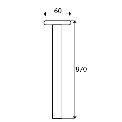 PATA MESA PT06 870x60mm ECO 